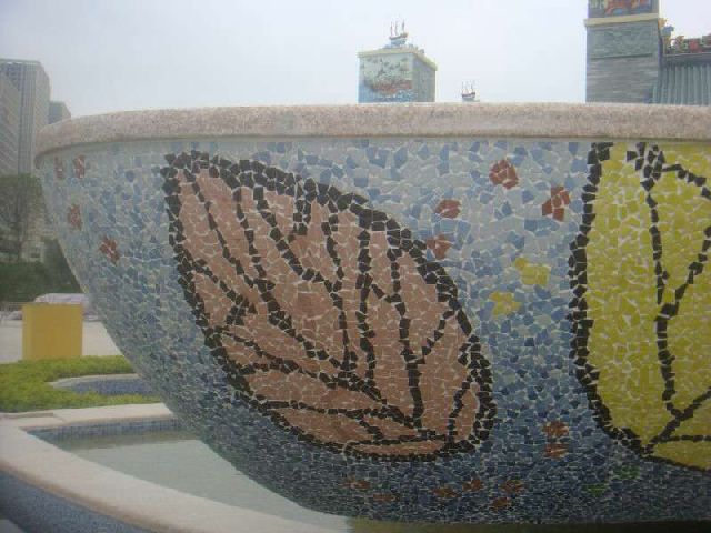 广州花都区万达城陶瓷碎片工程案例