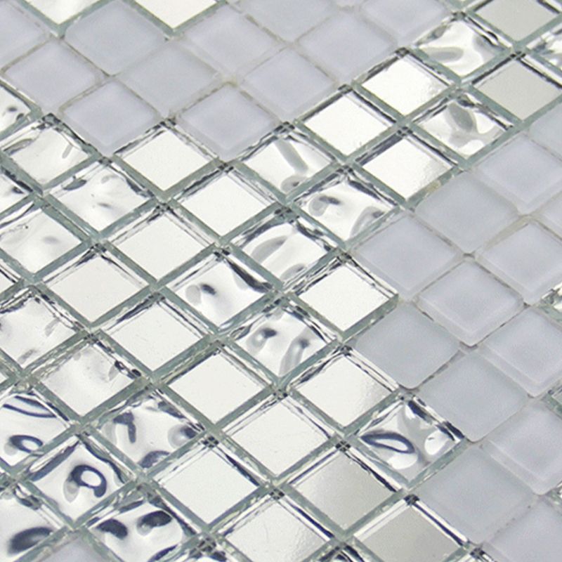 银色凤尾图细节部份